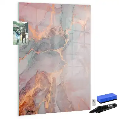 Magnetická tabuľa na kreslenie mramor