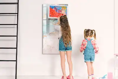 Magnetická kresliaca tabuľa so vzorom abstraktného atramentu