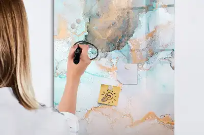 Magnetická kresliaca tabuľa so vzorom abstraktného atramentu