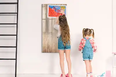 Magnetická tabuľa na kreslenie svetlé drevené prevedenie