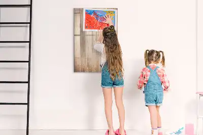Magnetická tabuľa na kreslenie svetlé drevené prevedenie