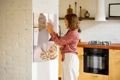 Magnetická kresliaca tabuľa v dizajne so zlatými listami