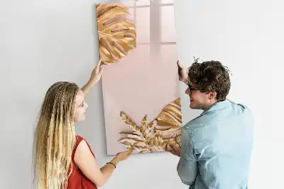 Magnetická kresliaca tabuľa v dizajne so zlatými listami