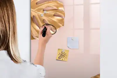 Magnetická kresliaca tabuľa v dizajne so zlatými listami