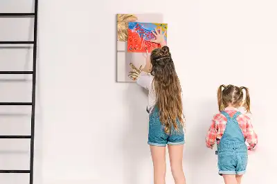 Magnetická kresliaca tabuľa v dizajne so zlatými listami