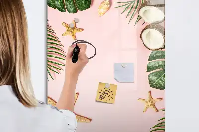 Magnetická kresliaca tabuľa letný rámček
