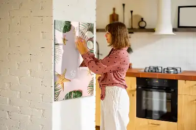 Magnetická kresliaca tabuľa letný rámček