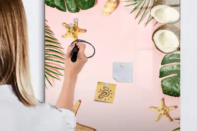 Magnetická kresliaca tabuľa letný rámček