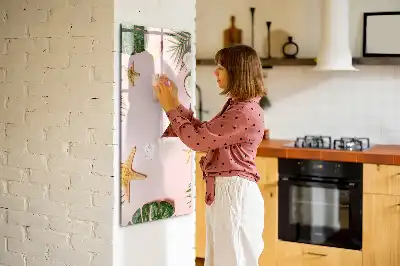 Magnetická kresliaca tabuľa letný rámček