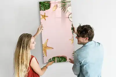 Magnetická kresliaca tabuľa letný rámček