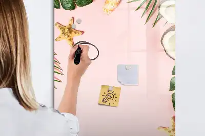 Magnetická kresliaca tabuľa letný rámček