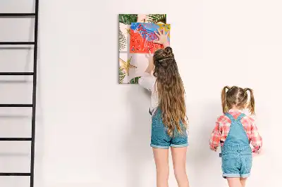 Magnetická kresliaca tabuľa letný rámček