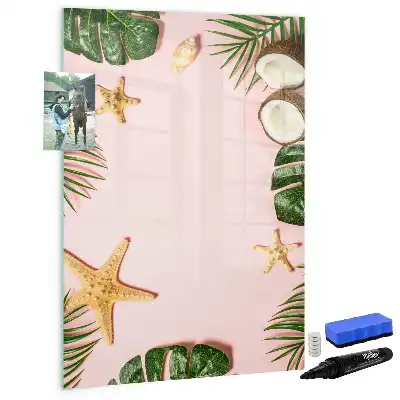 Magnetická kresliaca tabuľa letný rámček