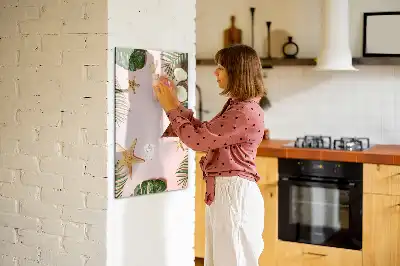 Magnetická kresliaca tabuľa letný rámček