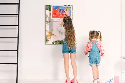 Magnetická kresliaca tabuľa letný rámček