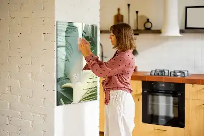 Magnetická kresliaca tabuľa s motívom tropickej monstery