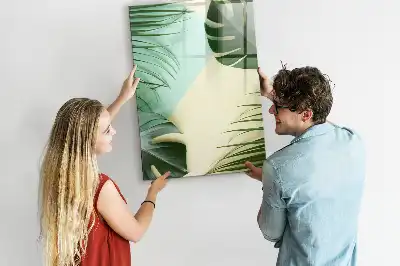Magnetická kresliaca tabuľa s motívom tropickej monstery