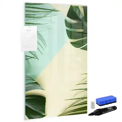 Magnetická kresliaca tabuľa s motívom tropickej monstery