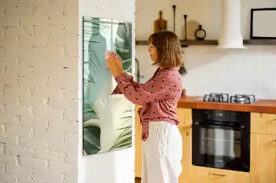 Magnetická kresliaca tabuľa s motívom tropickej monstery