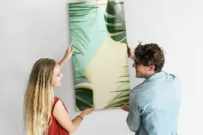 Magnetická kresliaca tabuľa s motívom tropickej monstery
