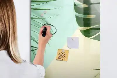 Magnetická kresliaca tabuľa s motívom tropickej monstery