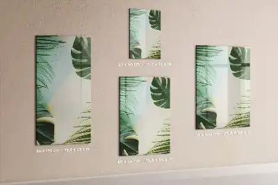 Magnetická kresliaca tabuľa s motívom tropickej monstery