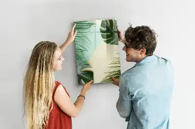 Magnetická kresliaca tabuľa s motívom tropickej monstery