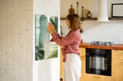 Magnetická kresliaca tabuľa s motívom tropickej monstery