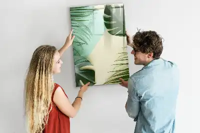 Magnetická kresliaca tabuľa s motívom tropickej monstery