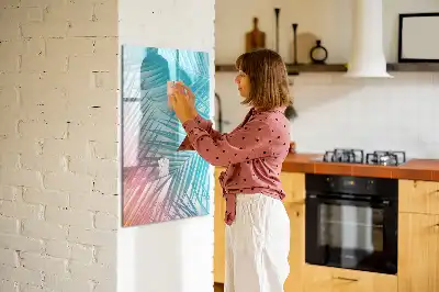 Magnetická tabuľa na kreslenie motív palmové listy