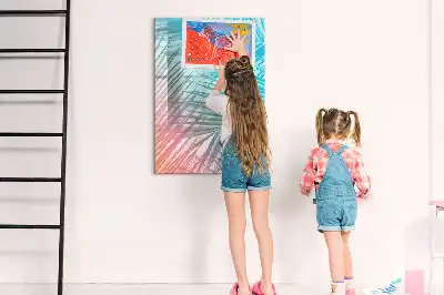 Magnetická tabuľa na kreslenie motív palmové listy