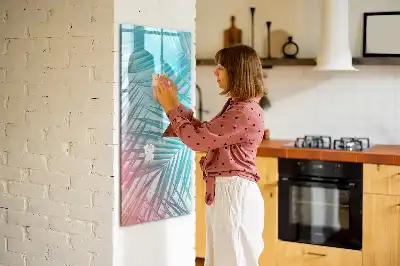 Magnetická tabuľa na kreslenie motív palmové listy