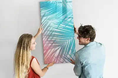Magnetická tabuľa na kreslenie motív palmové listy