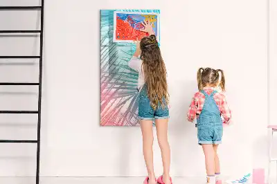 Magnetická tabuľa na kreslenie motív palmové listy