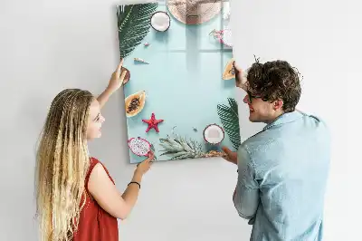 Magnetická kresliaca tabuľa v dizajne letnej kompozície