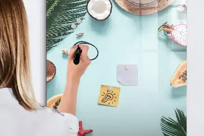 Magnetická kresliaca tabuľa v dizajne letnej kompozície