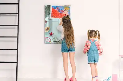 Magnetická kresliaca tabuľa v dizajne letnej kompozície