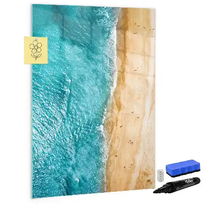 Magnetická tabuľa na kreslenie s motívom morskej pláže