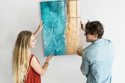 Magnetická tabuľa na kreslenie s motívom morskej pláže
