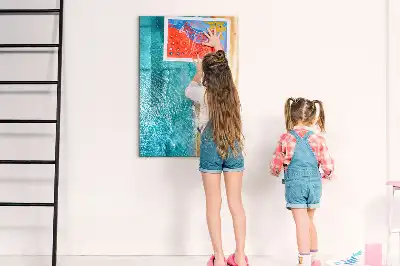 Magnetická tabuľa na kreslenie s motívom morskej pláže