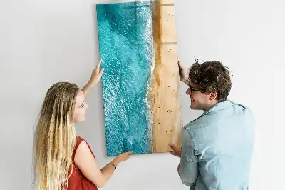 Magnetická tabuľa na kreslenie s motívom morskej pláže