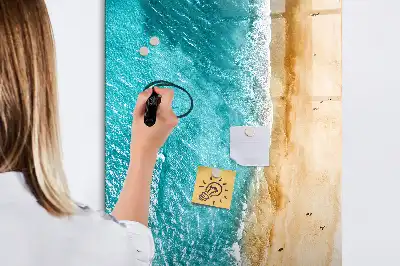 Magnetická tabuľa na kreslenie s motívom morskej pláže