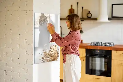 Magnetická kresliaca tabuľa so vzorom zlatých listov