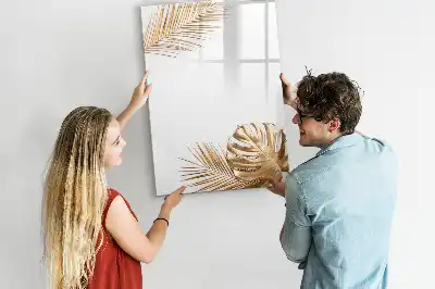 Magnetická kresliaca tabuľa so vzorom zlatých listov