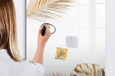 Magnetická kresliaca tabuľa so vzorom zlatých listov