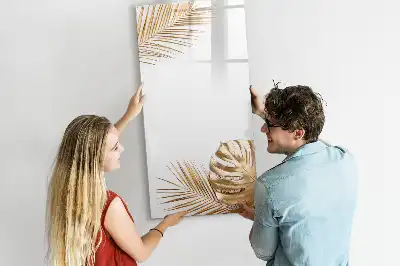 Magnetická kresliaca tabuľa so vzorom zlatých listov