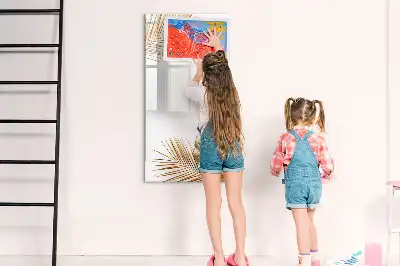 Magnetická kresliaca tabuľa so vzorom zlatých listov