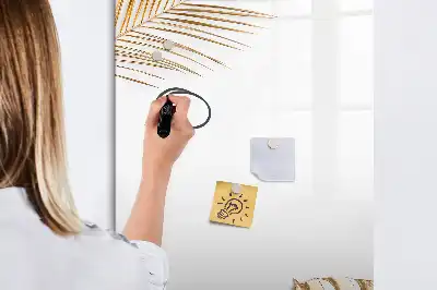 Magnetická kresliaca tabuľa so vzorom zlatých listov