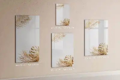 Magnetická kresliaca tabuľa so vzorom zlatých listov