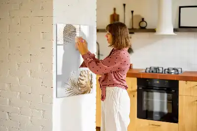 Magnetická kresliaca tabuľa so vzorom zlatých listov